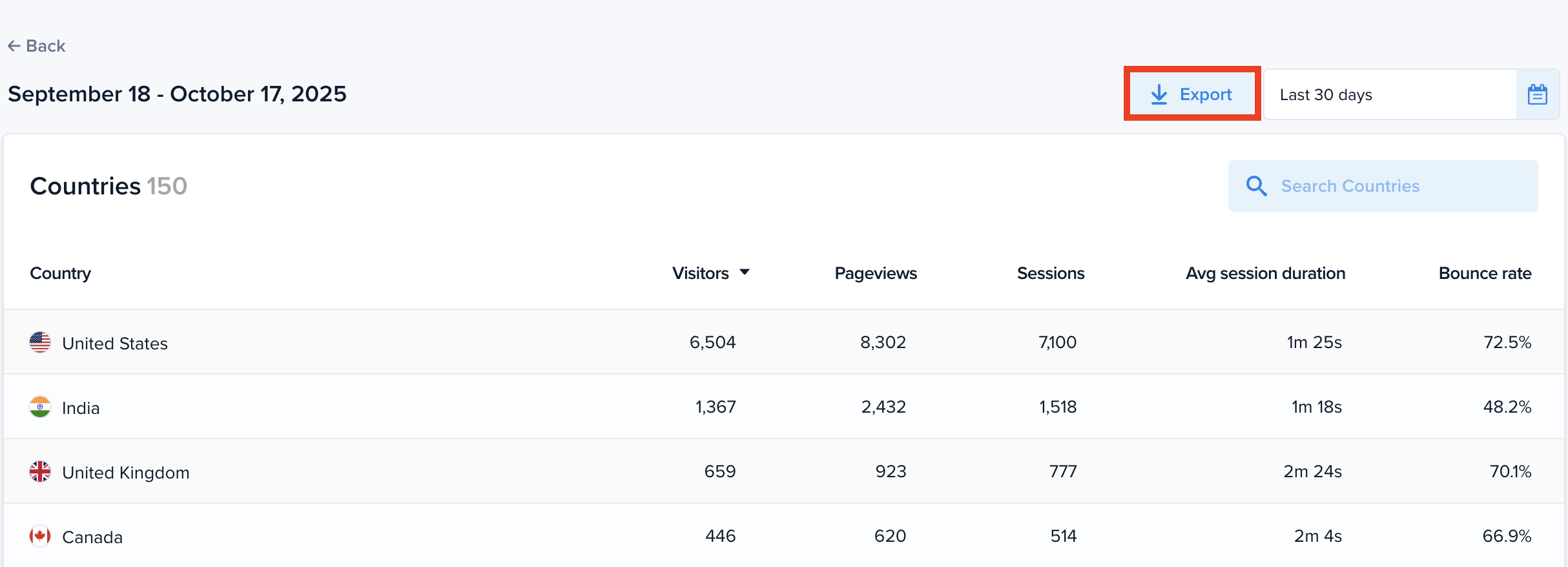 Export traffic segment reports in Web Analytics to CSV