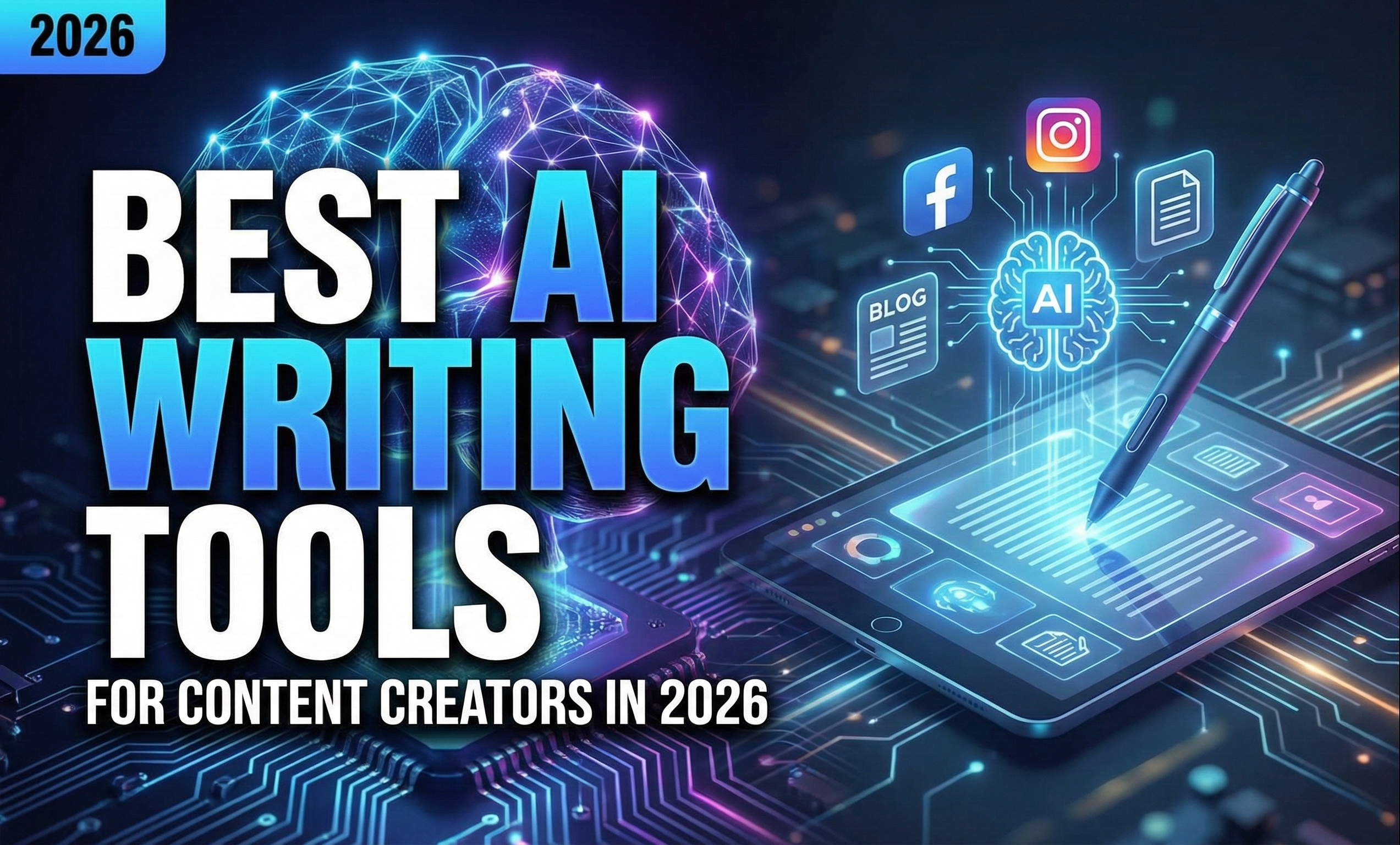 Best AI Writing Tools for Content Creators in 2026
